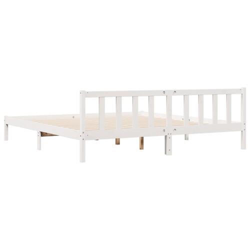 Ekstra lang sengeramme uden madras 180x210 cm massivt fyrretræ