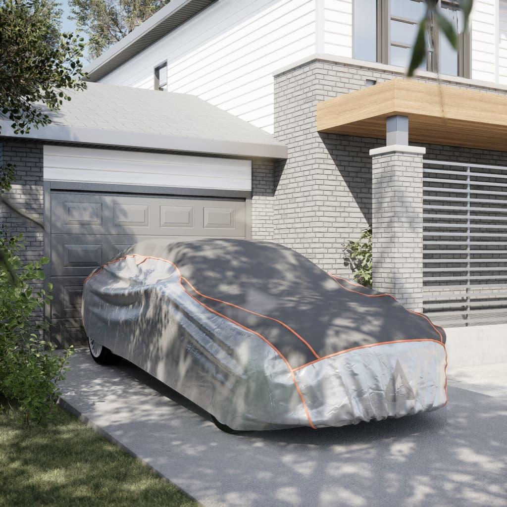 Bilovertræk til Sedan str. M haglbeskyttelse grå og sølv billede