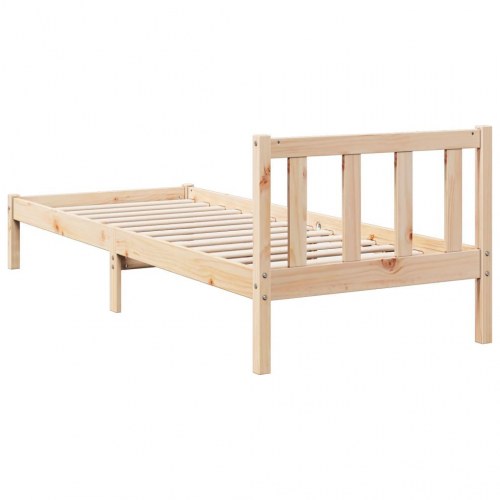 Ekstra lang sengeramme 80x220 cm i massivt fyrretræ - uden madras