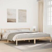Ekstra lang sengeramme uden madras 180x210 cm massivt fyrretræ