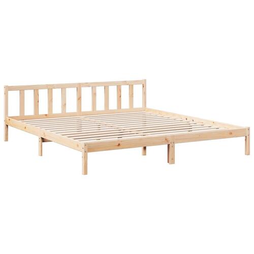 Ekstra lang sengeramme uden madras 180x220 cm massivt fyrretræ