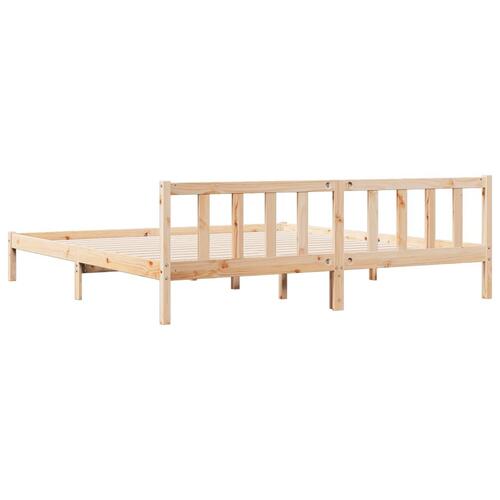 Ekstra lang sengeramme uden madras 180x220 cm massivt fyrretræ