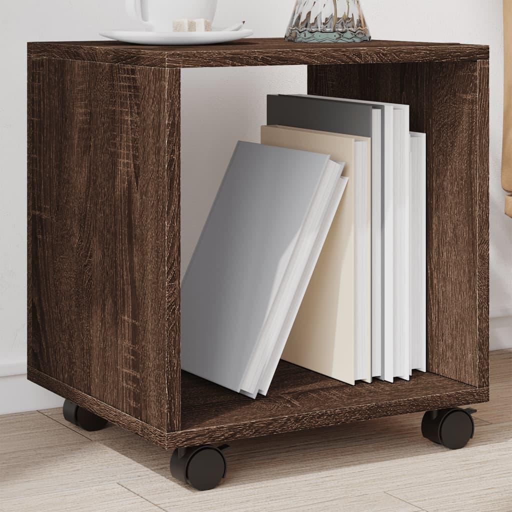 Rullebord 37x33x42 Konstrueret Træ Brun Egetræsfarve