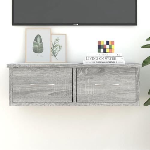 Vægskab 60x26x18,5 cm konstrueret træ grå sonoma-eg