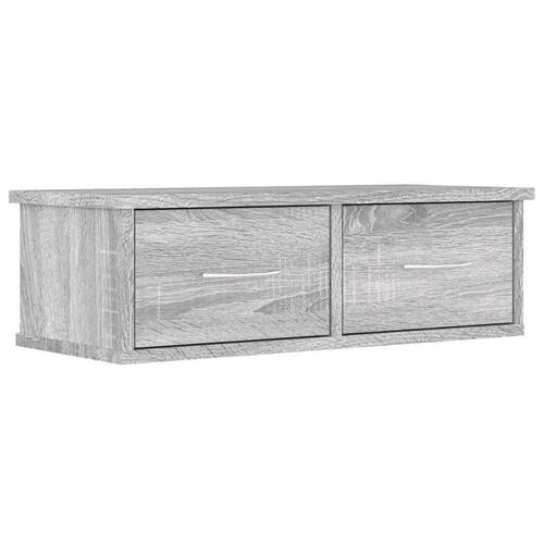 Vægskab 60x26x18,5 cm konstrueret træ grå sonoma-eg