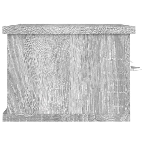 Vægskab 60x26x18,5 cm konstrueret træ grå sonoma-eg