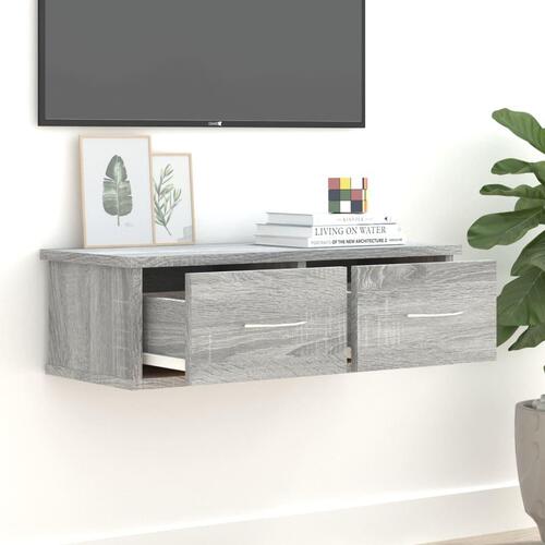 Vægskab 60x26x18,5 cm konstrueret træ grå sonoma-eg