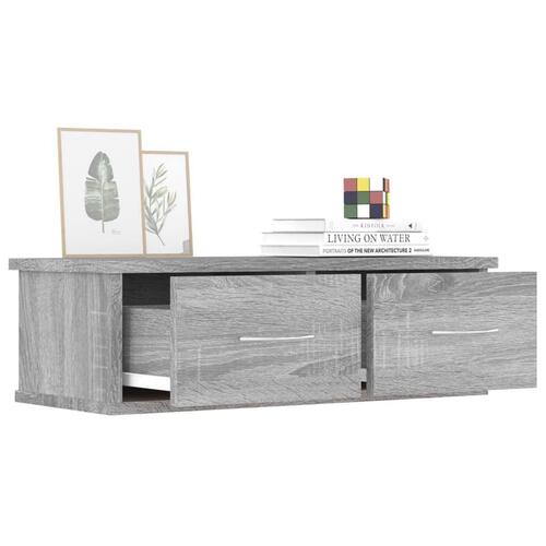 Vægskab 60x26x18,5 cm konstrueret træ grå sonoma-eg