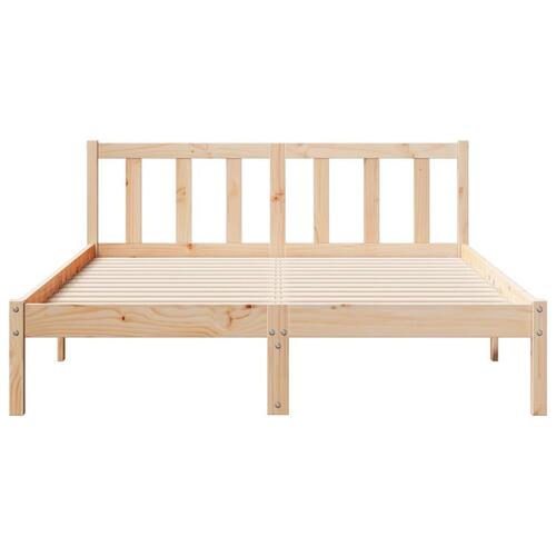 Ekstra lang sengeramme uden madras 160x210 cm massivt fyrretræ