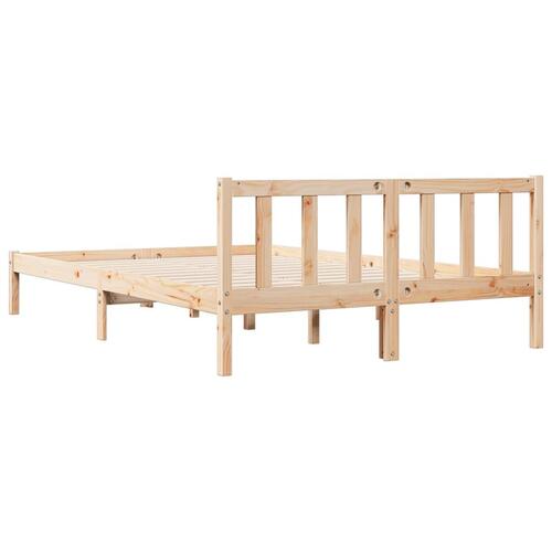 Ekstra lang sengeramme uden madras 160x210 cm massivt fyrretræ