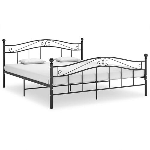 Sengestel 180x200 cm metal sort