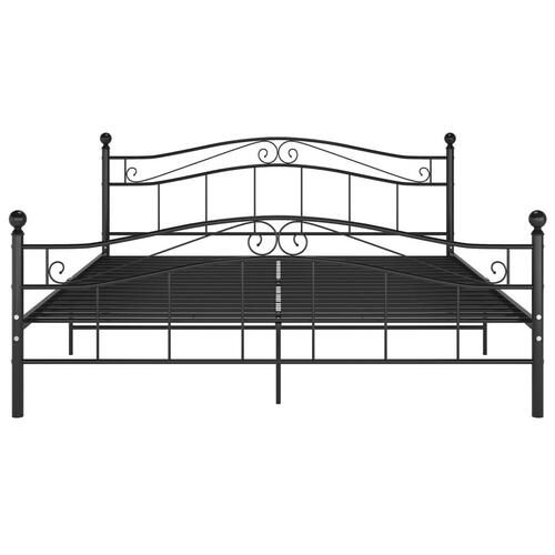 Sengestel 180x200 cm metal sort