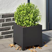 Plantekasser 2 stk. 30x30x30 cm stål sort