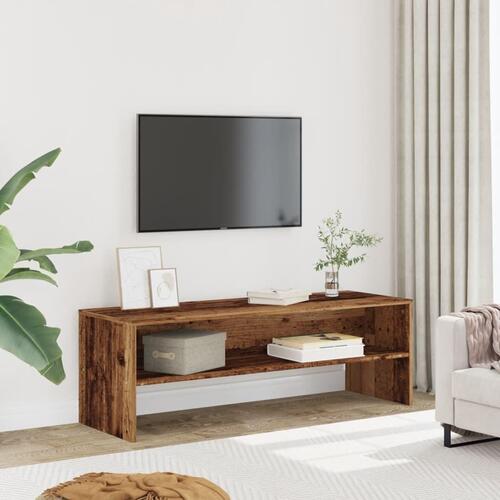 Tv-bord 120x40x40 cm konstrueret træ gammelt trælook