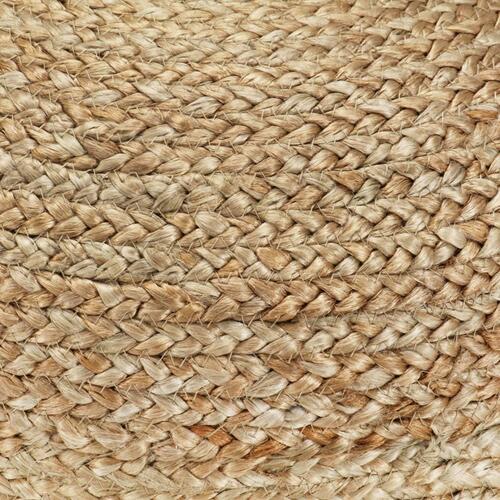 Håndlavet puf 40 x 45 cm jute olivengrøn