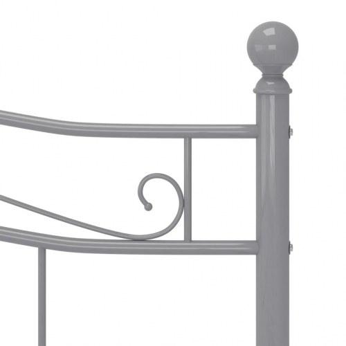 Sengestel i metal 180 × 200 cm - grå dobbeltseng