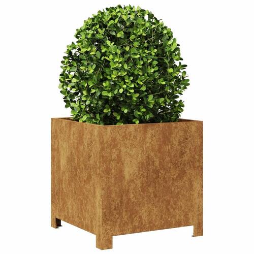 Plantekrukke 40x40x40 cm cortenstål