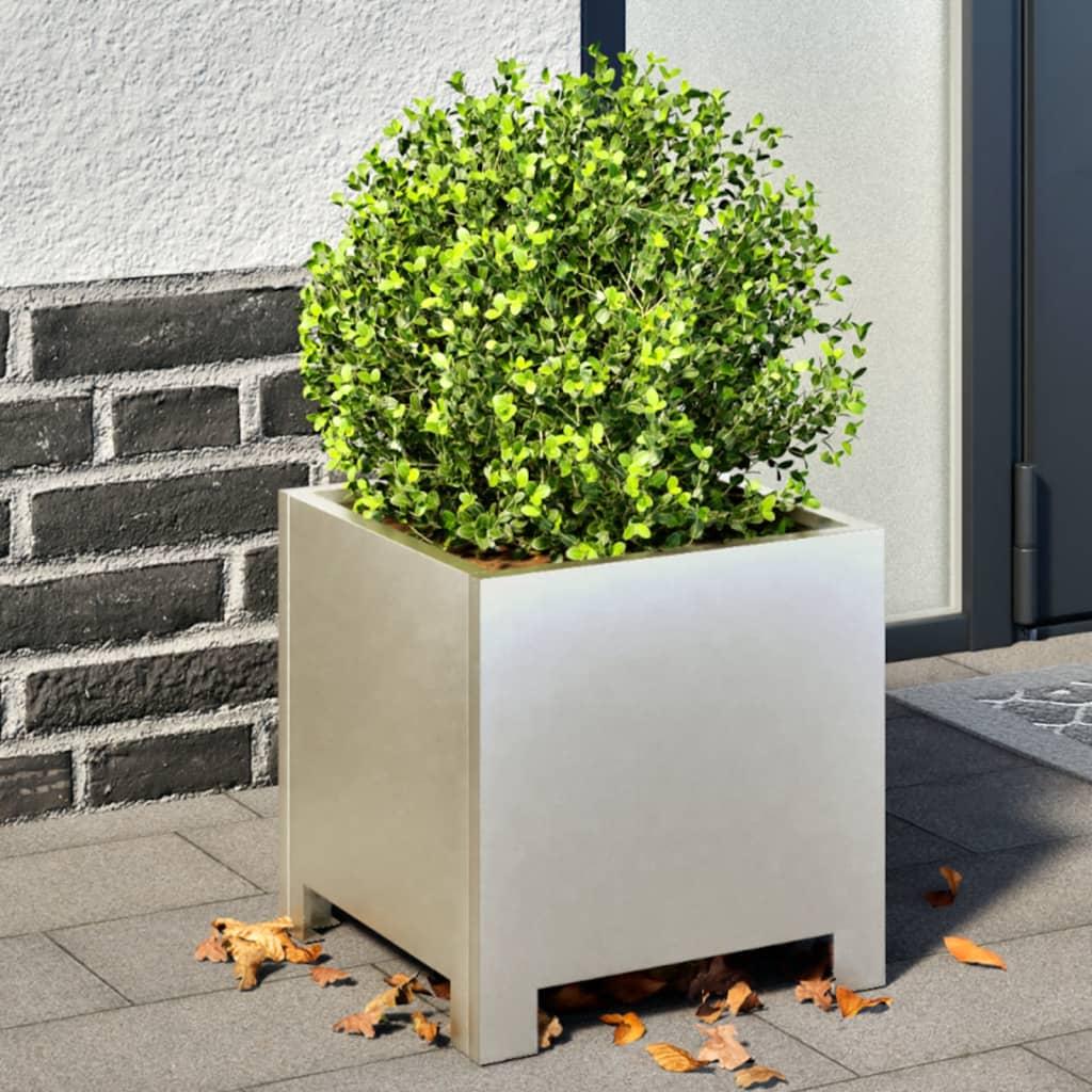 Plantekrukke 30x30x30 cm rustfrit stål