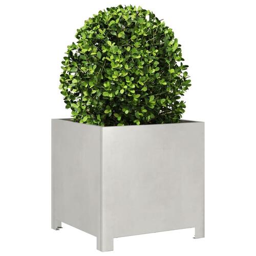 Plantekrukker 2 stk. 40x40x40 cm rustfrit stål