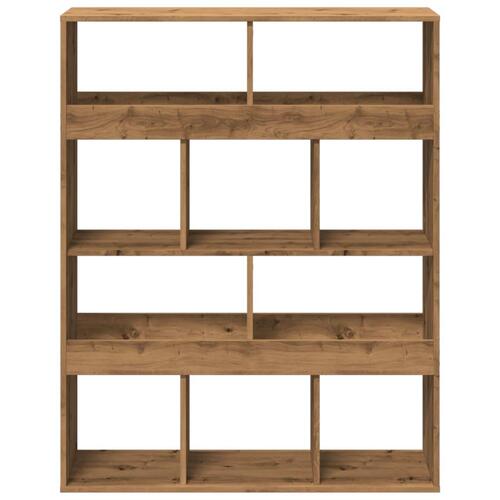 Rumdeler 100x33x125,5 cm konstrueret træ egetræsfarve