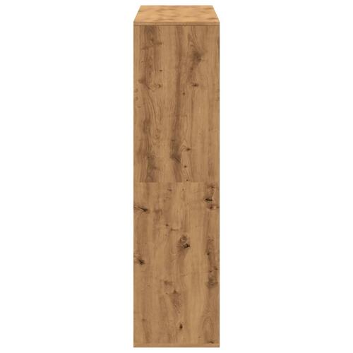Rumdeler 100x33x125,5 cm konstrueret træ egetræsfarve