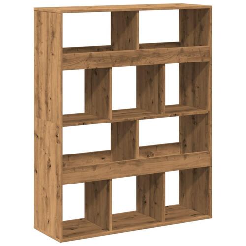 Rumdeler 100x33x125,5 cm konstrueret træ egetræsfarve