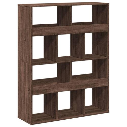 Rumdeler 100x33x125,5 cm konstrueret træ brun egetræsfarve