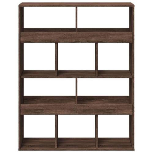 Rumdeler 100x33x125,5 cm konstrueret træ brun egetræsfarve