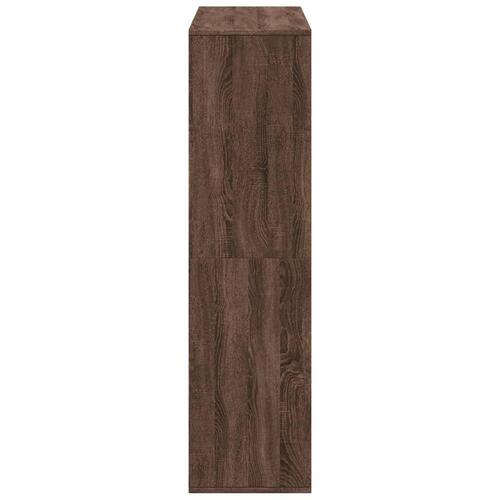 Rumdeler 100x33x125,5 cm konstrueret træ brun egetræsfarve