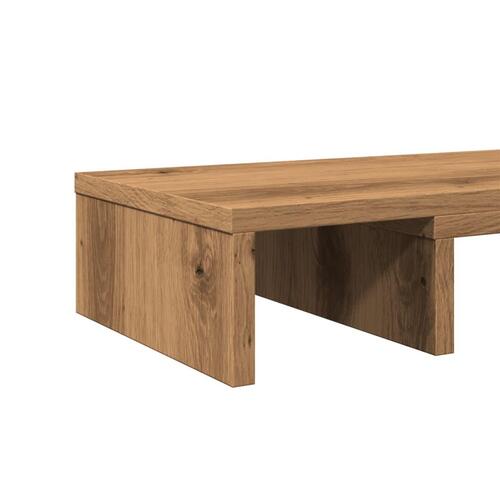 Skærmholder 80x24x10,5 cm justerbar konstrueret træ kunsteg