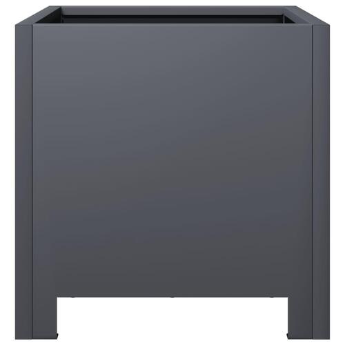 Plantekasse 30x30x30 cm stål antracitgrå