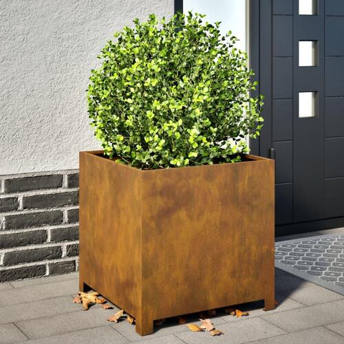 Plantekrukke 50x50x50 cm cortenstål