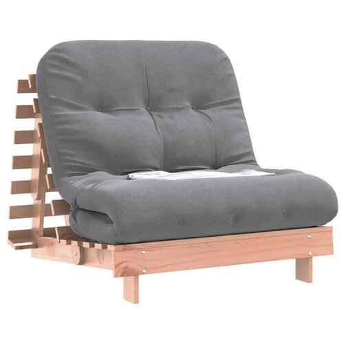 Futon med madras 90x206x11 cm massivt fyrretræ