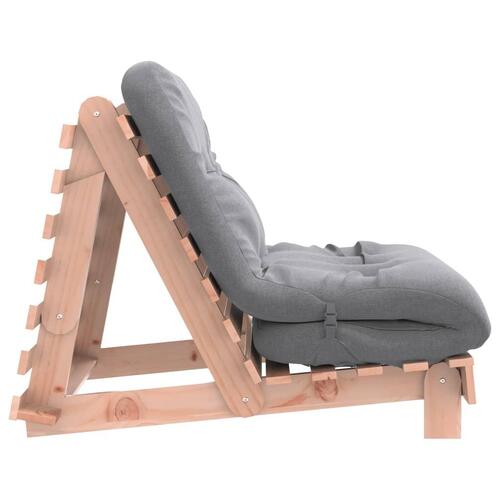Futon med madras 90x206x11 cm massivt fyrretræ