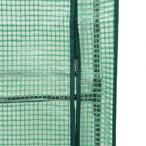 Højbed med drivhusovertræk 80x40x123 cm rattan-look