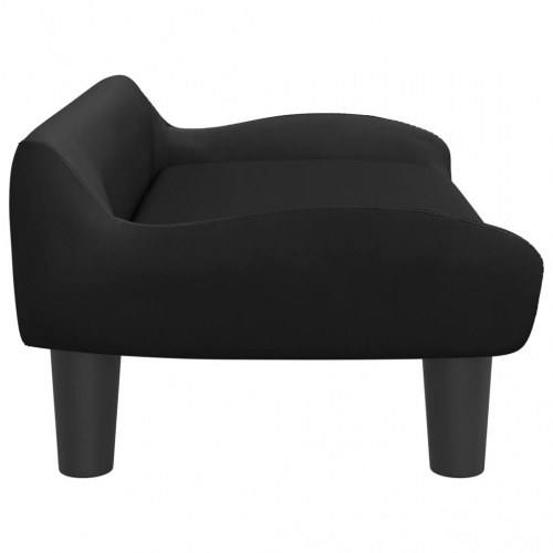 Sofa til børn i velour - 70 × 40 × 24 cm, sort