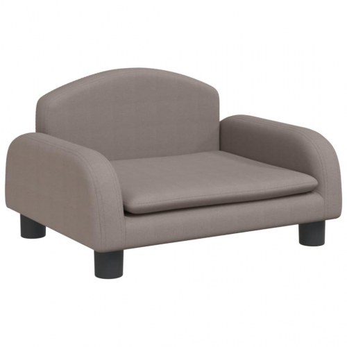 Børnesofa 50×40×30 cm i stof - gråbrun