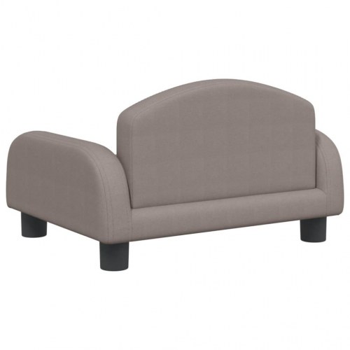 Børnesofa 50×40×30 cm i stof - gråbrun