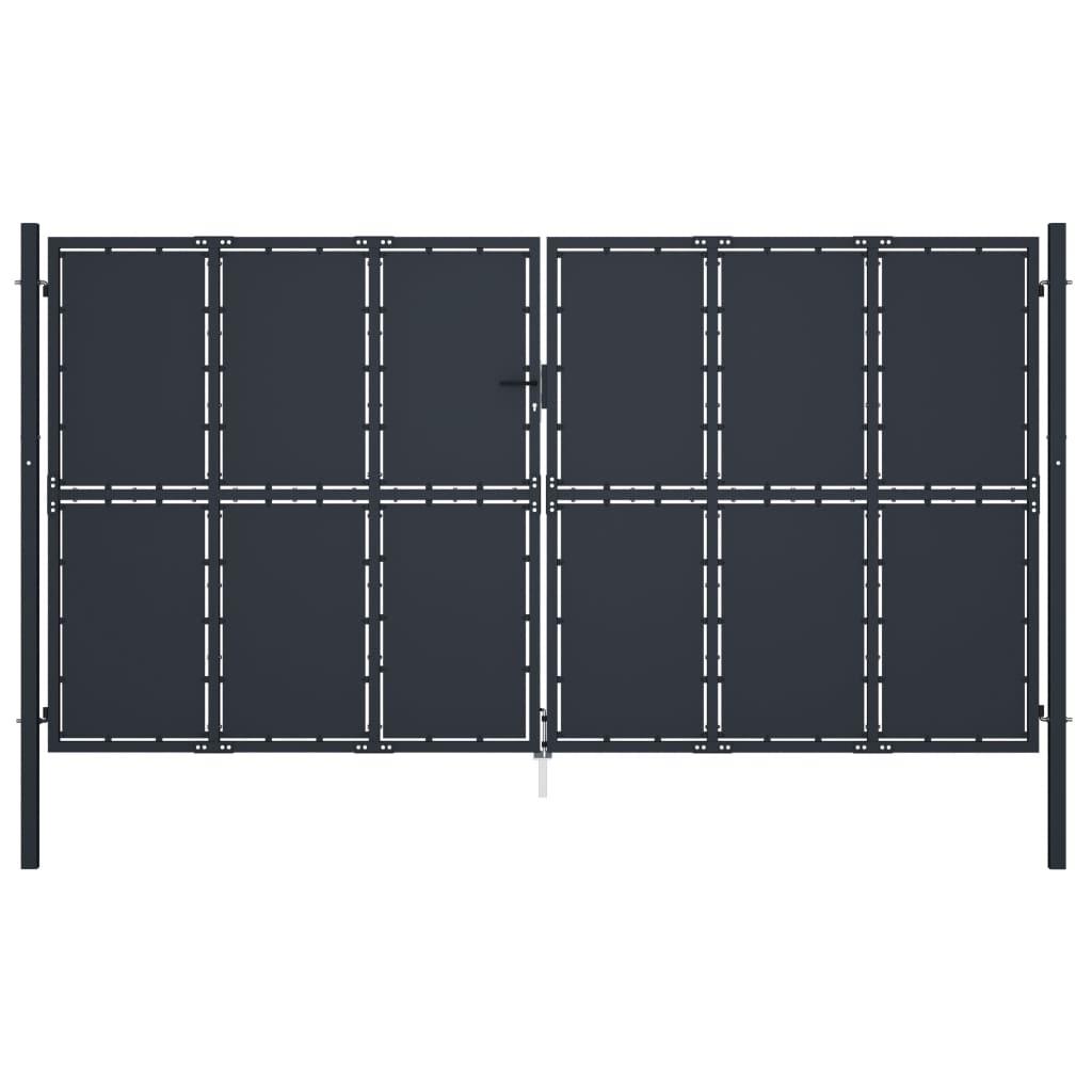 Havelåge 400 X 175 Cm Stål Antracitgrå