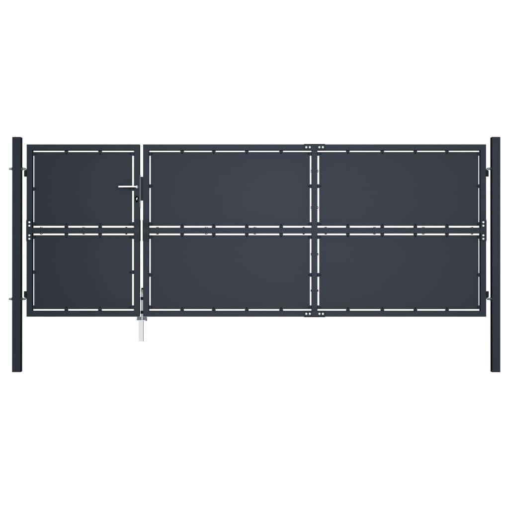 Havelåge 350 X 125 Cm Stål Antracitgrå