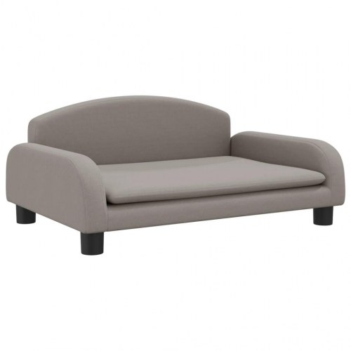 Børnesofa 70×45×30 cm i stof - gråbrun minisofa