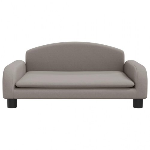 Børnesofa 70×45×30 cm i stof - gråbrun minisofa