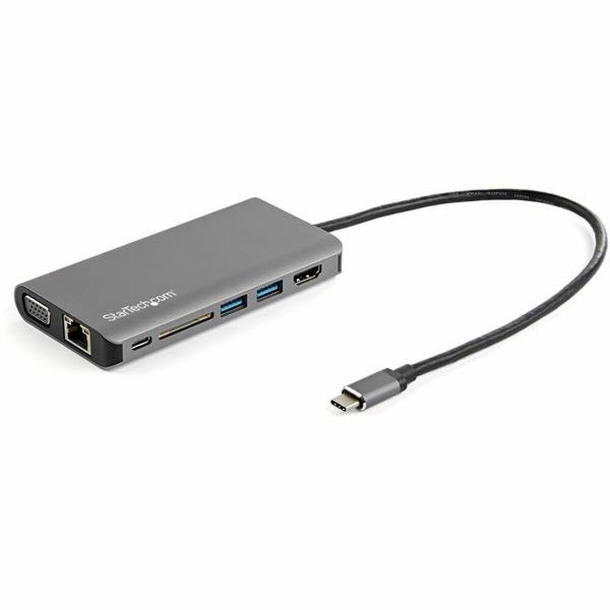 USB-C hub Startech DKT30CHVAUSP - 9 porte, HDMI, VGA, Ethernet, kortlæser billede