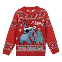 Unisex Trøje Stitch Rød 12 år