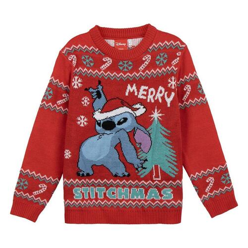 Unisex Trøje Stitch Rød 12 år