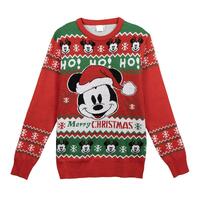 Trøje til Mænd Mickey Mouse Rød XL