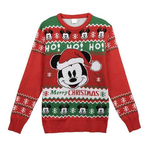 Trøje til Mænd Mickey Mouse Rød XL