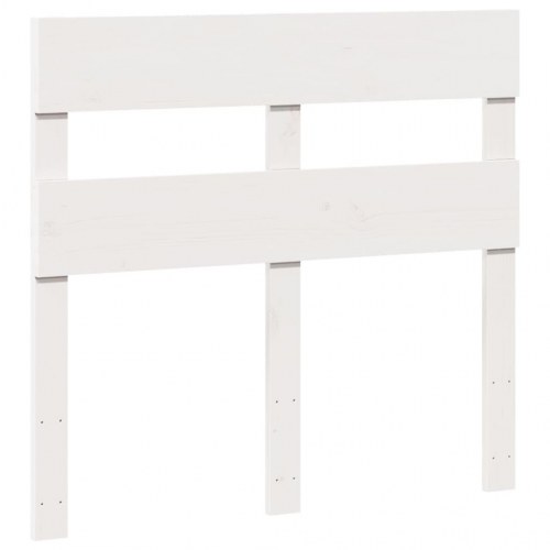 Sengeramme 90 x 200 cm i massivt fyrretræ - hvid