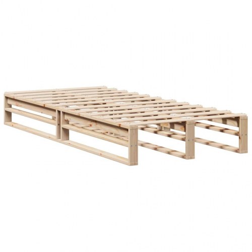Sengeramme uden madras 100 x 200 cm i massivt fyrretræ