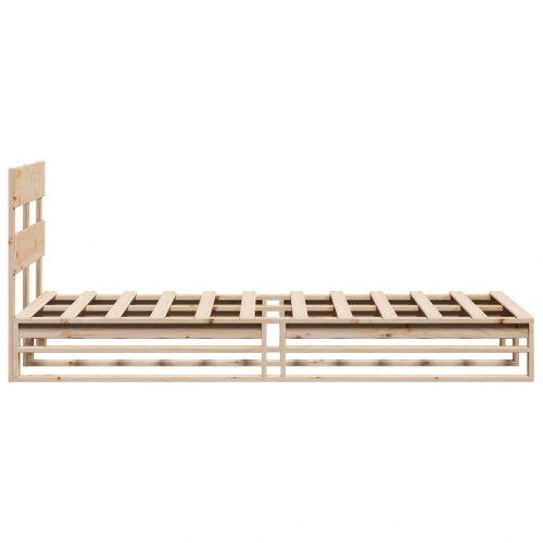Sengeramme uden madras 100 x 200 cm i massivt fyrretræ